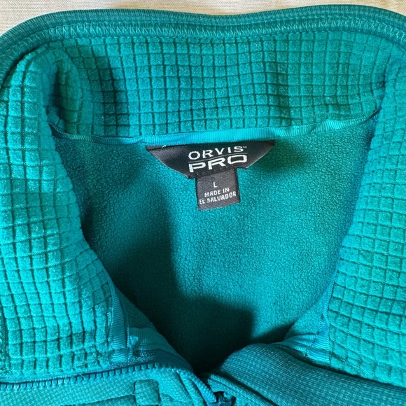 Orvis Teal Quarter-Zip Pullover - Picture 2 of 10